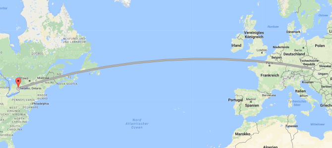 Tag 1 – Wien nach Toronto